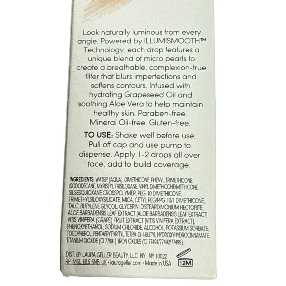 Laura Geller Filter First Luminous Foundation Cognac Medium Tone 1 FL Oz/30ML